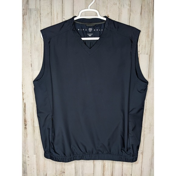 Vintage Nike Golf Pullover Windbreaker Vest Men's Size XL Navy Blue - Picture 1 of 11